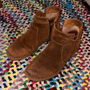 Born Brown Suede Wynter Booties